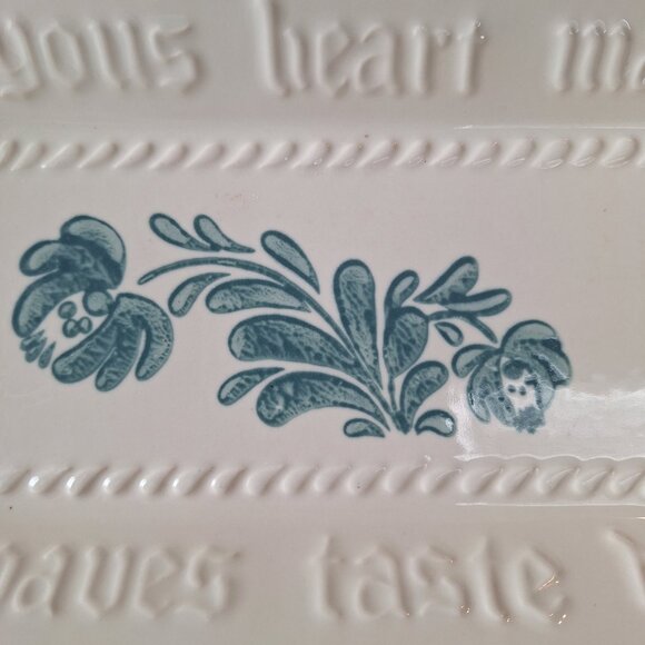 Pfaltzgraff‎ Platter Bread Loaf Serving Plate Tray Joyous Heart 12" YORKTOWNE - Picture 6 of 7